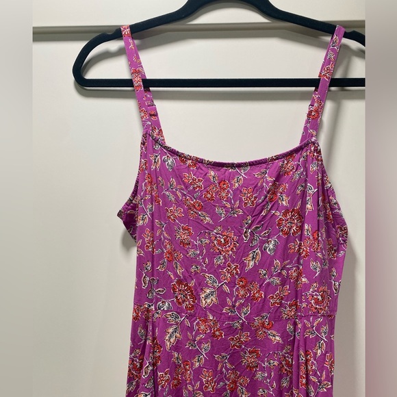 GAP Purple Floral Midi Dress - Picture 3 of 6